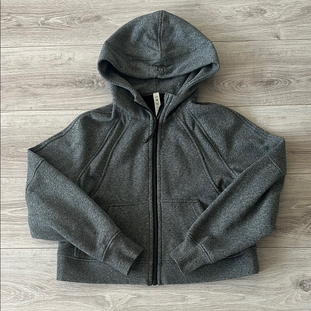 lululemon scuba oversized full-zip hoodie dark grey